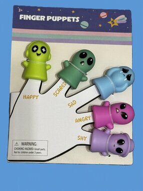 Bullseye's Playground™ Emotions Alien Finger Puppets, Multicolor